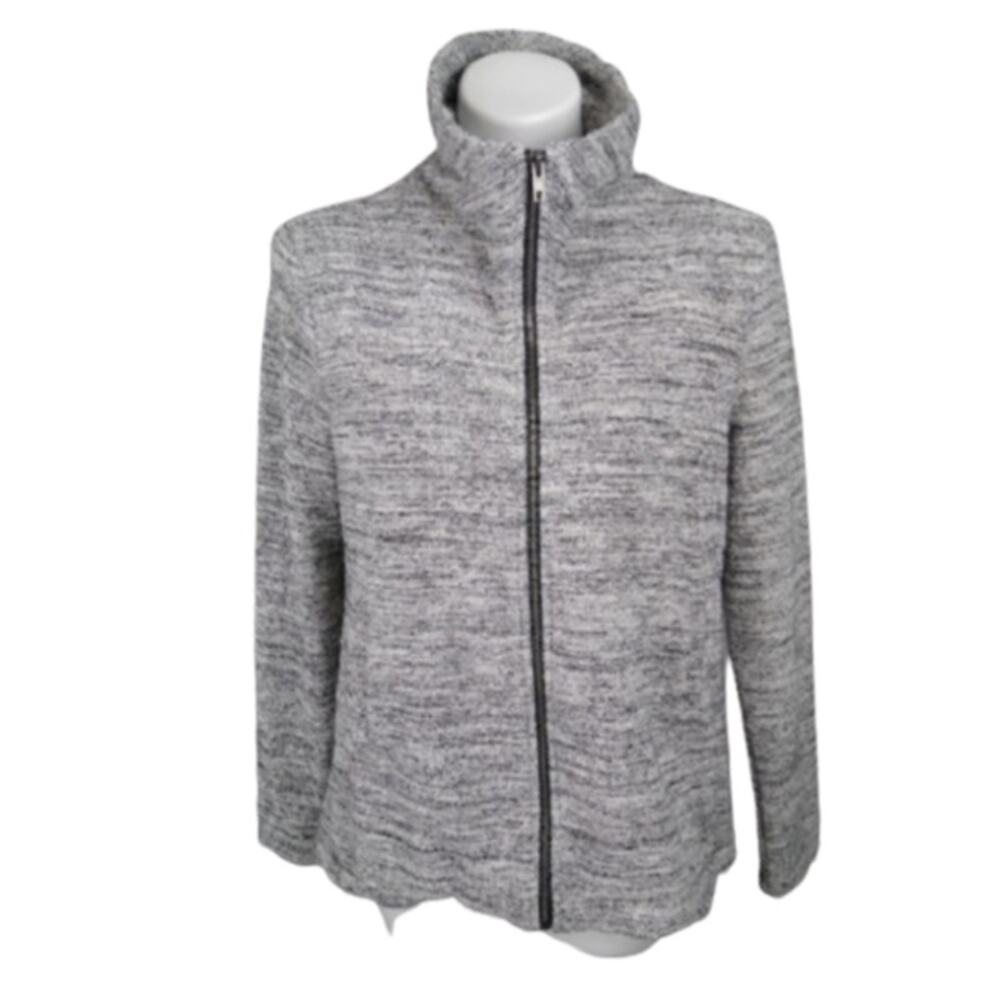 BB Dakota oliana french terry jacket Size Medium Gray Zipper Winter Comfort